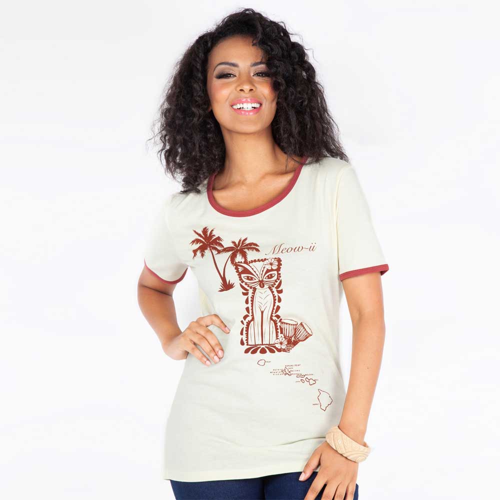 Voodoo Vixen - Meowii Shirt - Beige